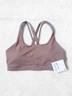 NWT Lululemon Energy Bra *Evolve – Ashen Rose – Medium (B-D)